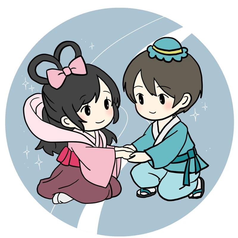 おりひこ（織姫と彦星）のカードイラスト